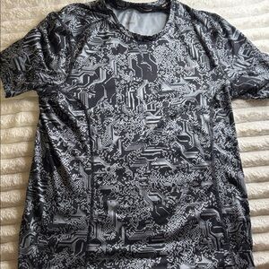 Nike Black and Gray Dri-FIT Running Shirt